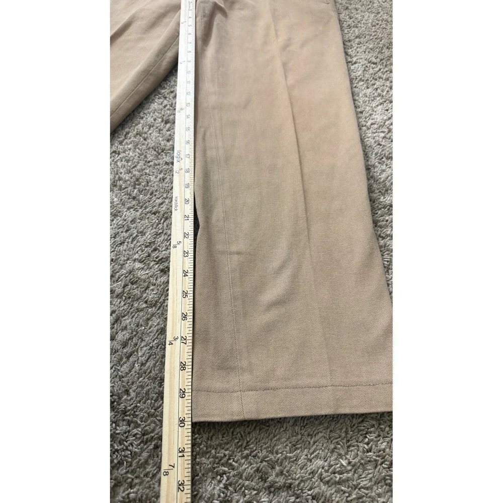 Brooks Brothers Hudson Mens 33x32 Tan Khaki Cotton Straight Leg Pants zz28